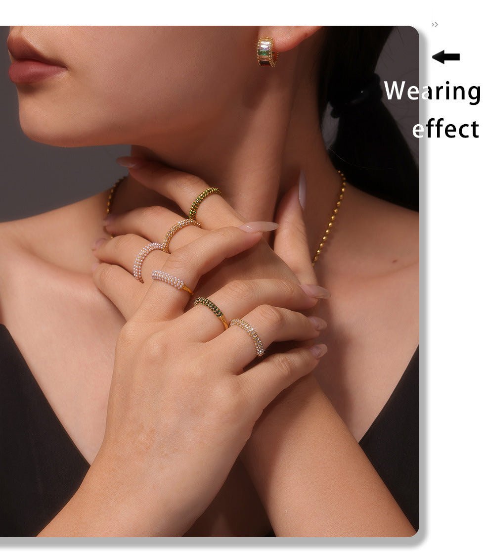 Brilliant Zircon Luxury Ring - Lunaire Jewelry