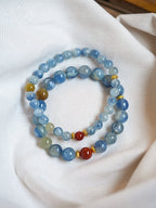 Calming Tides Azurite Bracelet Set (6mm & 8mm) - Lunaire Jewelry