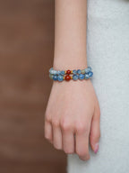 Calming Tides Azurite Bracelet Set (6mm & 8mm) - Lunaire Jewelry