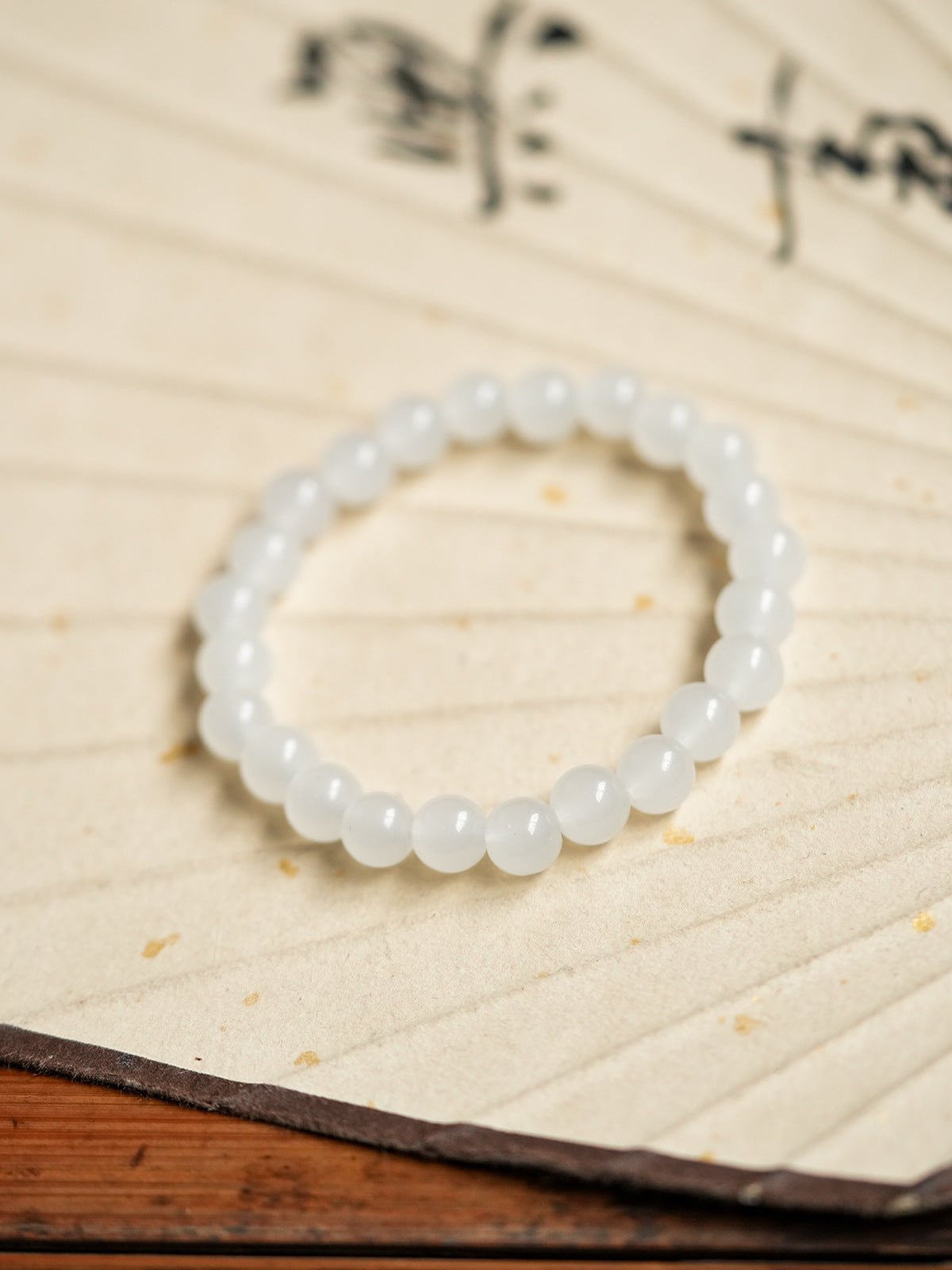 Cloudy White Crystal Minimalist Bracelet - Lunaire Jewelry