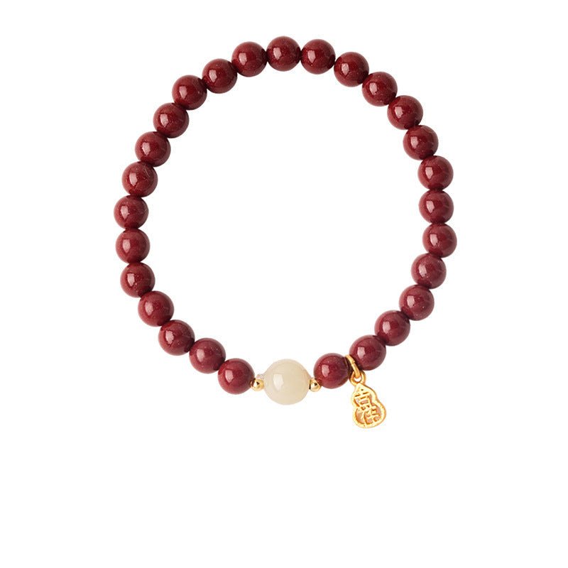 Crimson & Earthy Auspicious Bracelet Stack - Lunaire Jewelry