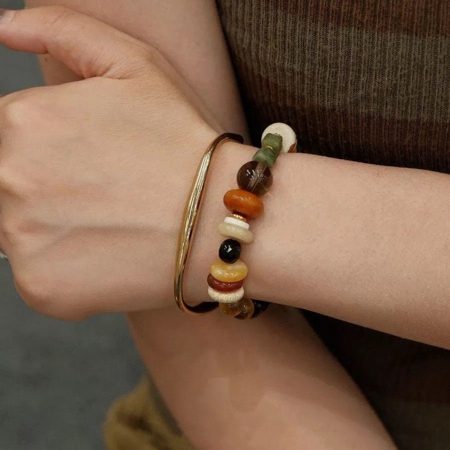 Dopamine Natural Stone Bracelet - Lunaire Jewelry