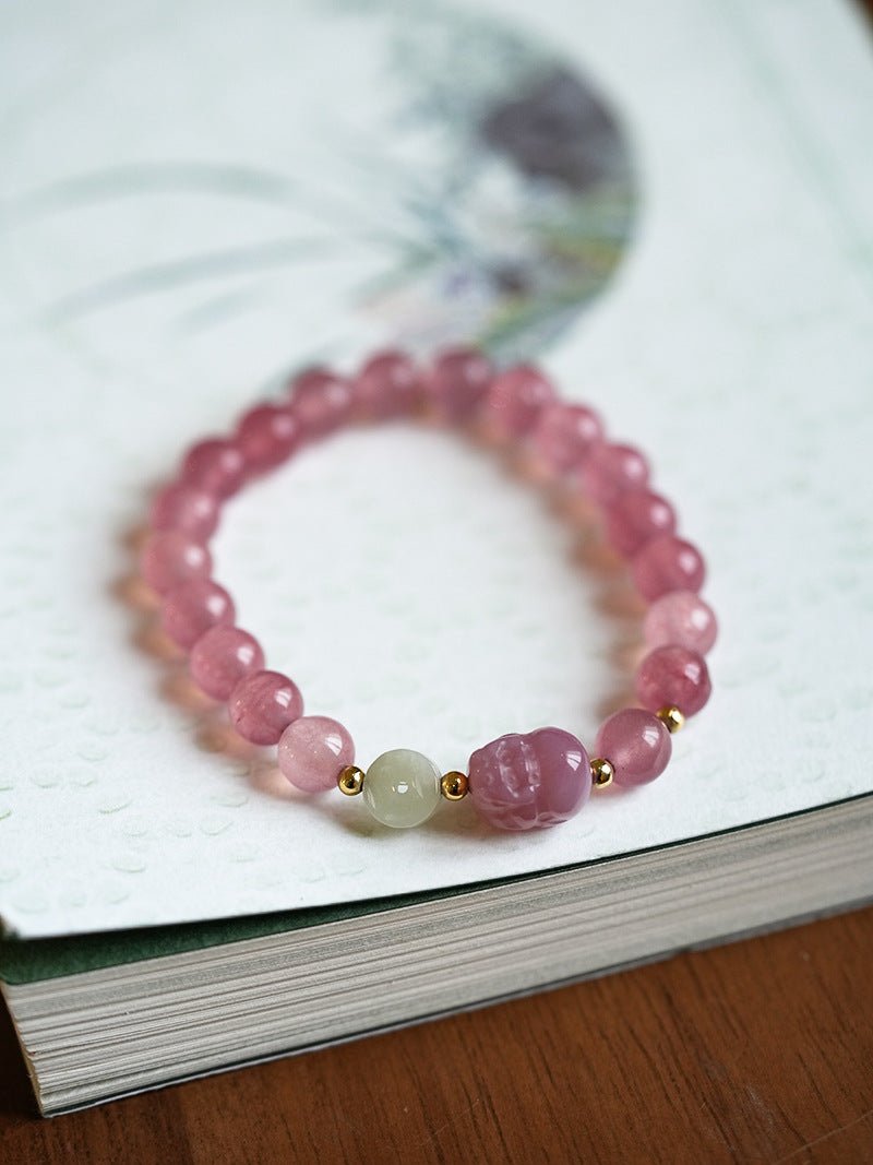 Dreamy Blue & Pink Crystal Bracelet Set - Lunaire Jewelry