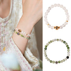 Four - Leaf Clover Crystal Bracelet Set - Lunaire Jewelry