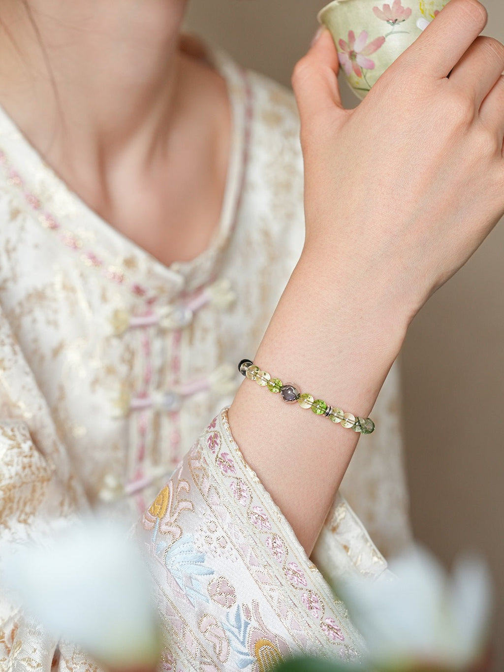 Four - Leaf Clover Crystal Bracelet Set - Lunaire Jewelry