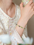 Four - Leaf Clover Crystal Bracelet Set - Lunaire Jewelry