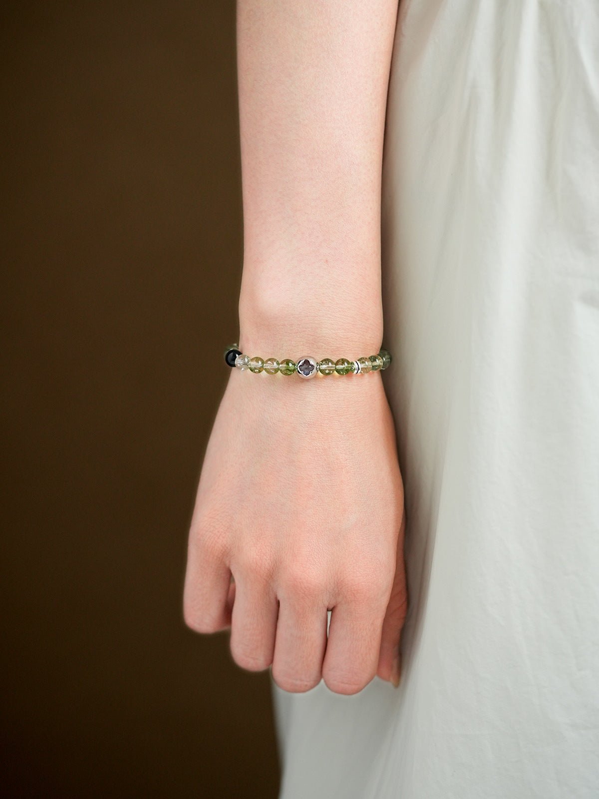 Four - Leaf Clover Crystal Bracelet Set - Lunaire Jewelry