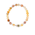 Golden Harvest Topaz & Strawberry Quartz Bracelet Set - Lunaire Jewelry