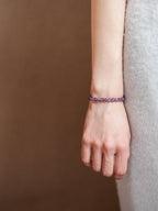 Intuition & Clarity Amethyst & Azurite Bracelet Set - Lunaire Jewelry