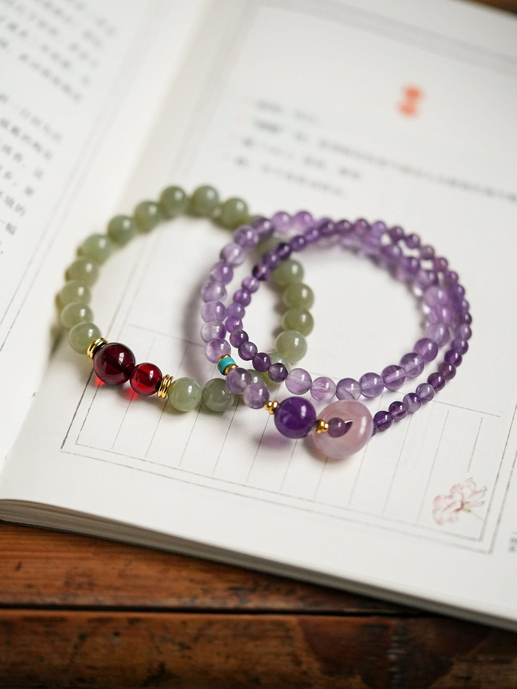 Lavender Haze Amethyst Bracelet - Lunaire Jewelry