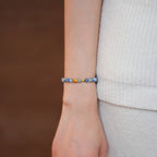 Misty Blue Chalcedony Crystal Bracelet - Lunaire Jewelry