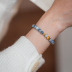 Misty Blue Chalcedony Crystal Bracelet - Lunaire Jewelry