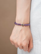 Mystic Amethyst & Golden Crystal Bracelet - Lunaire Jewelry