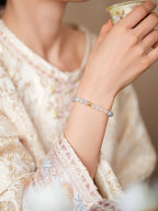 Natural Stone & Gold Prosperity Gourd Bracelet Set - Lunaire Jewelry