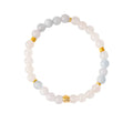 Natural Stone & Gold Prosperity Gourd Bracelet Set - Lunaire Jewelry