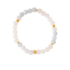 Natural Stone & Gold Prosperity Gourd Bracelet Set - Lunaire Jewelry