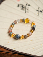 Sunlit Citrine & Clear Quartz Crystal Set - Lunaire Jewelry