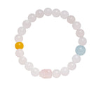 Sweet Bow White Agate & Rose Quartz Bracelet Set - Lunaire Jewelry