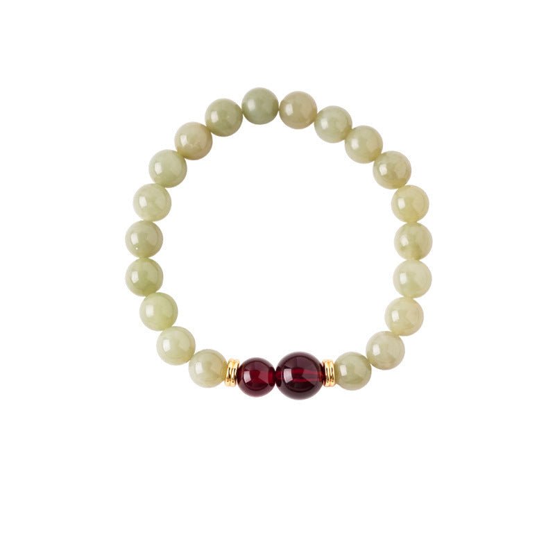 Verdant Harmony Hetian Jade Bracelet - Lunaire Jewelry